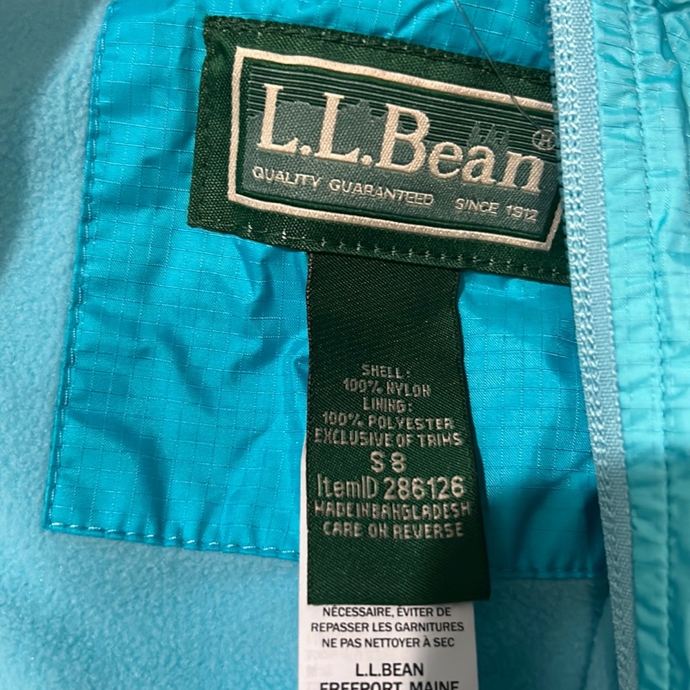 LL Bean  fleece lined jacket